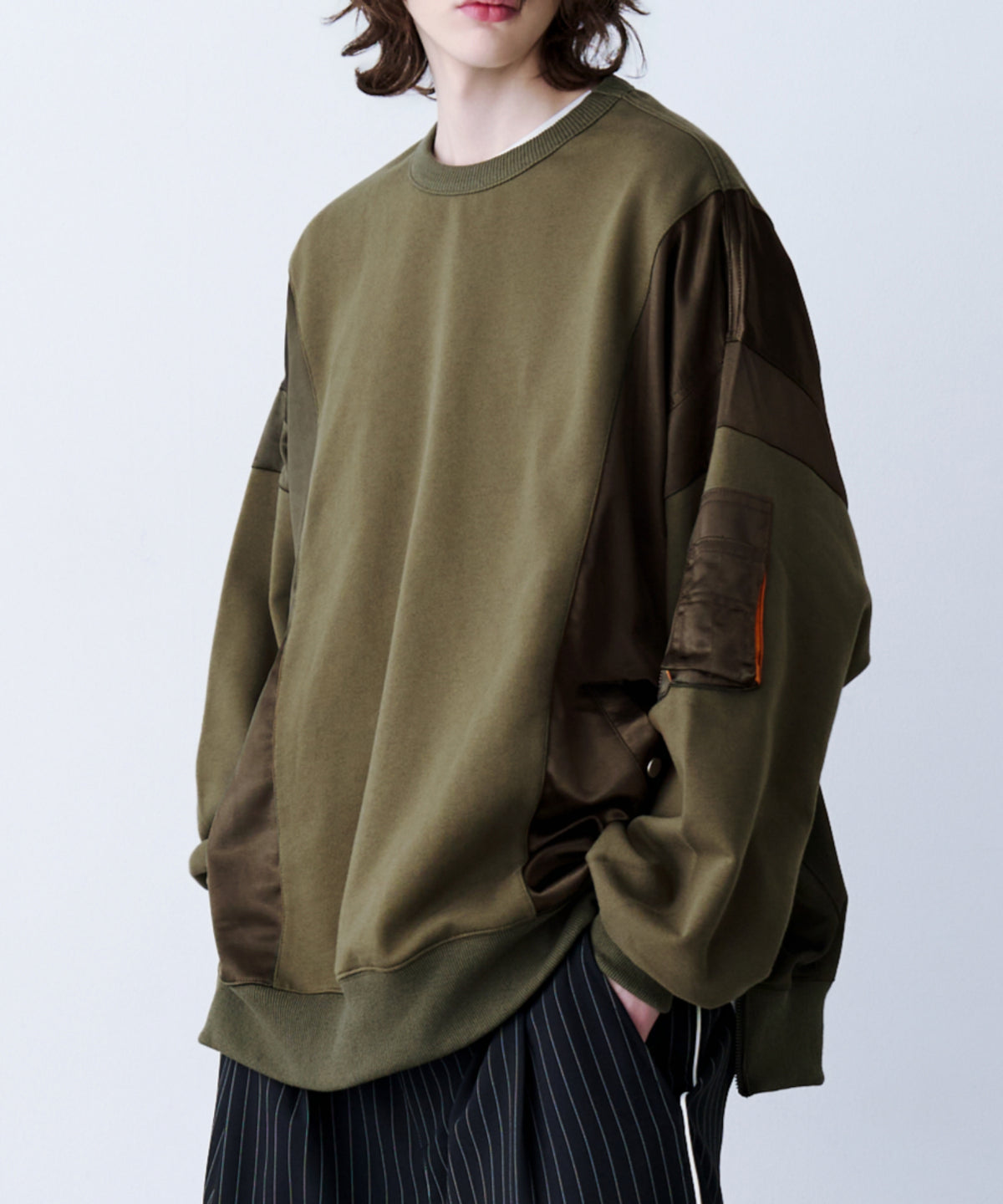 SATIN MIX MA-1 SWEAT