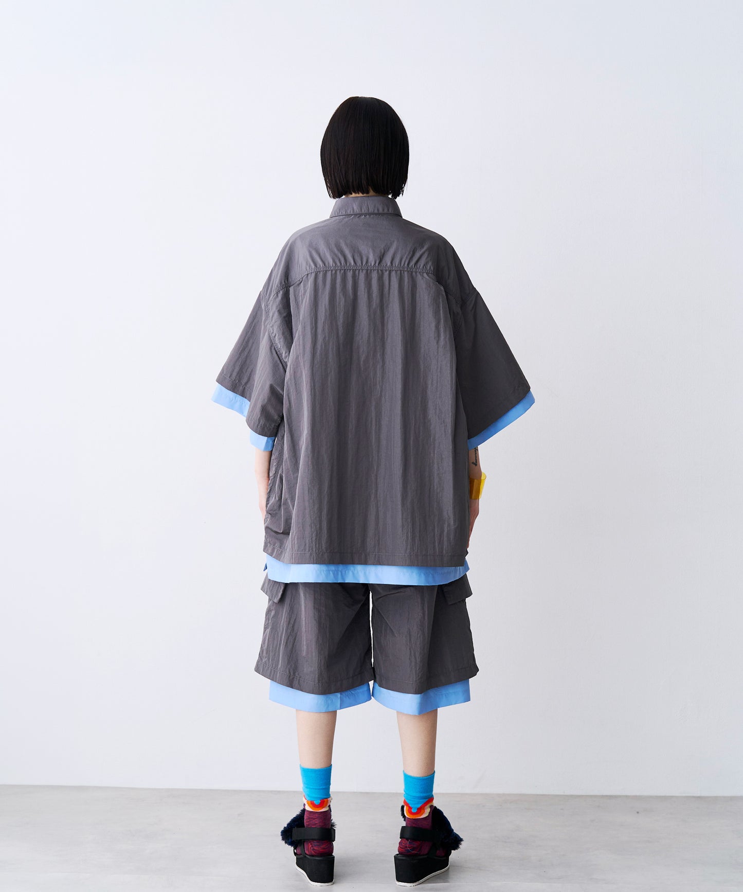 【予約商品】LAYERED H/S BOX SHIRTS