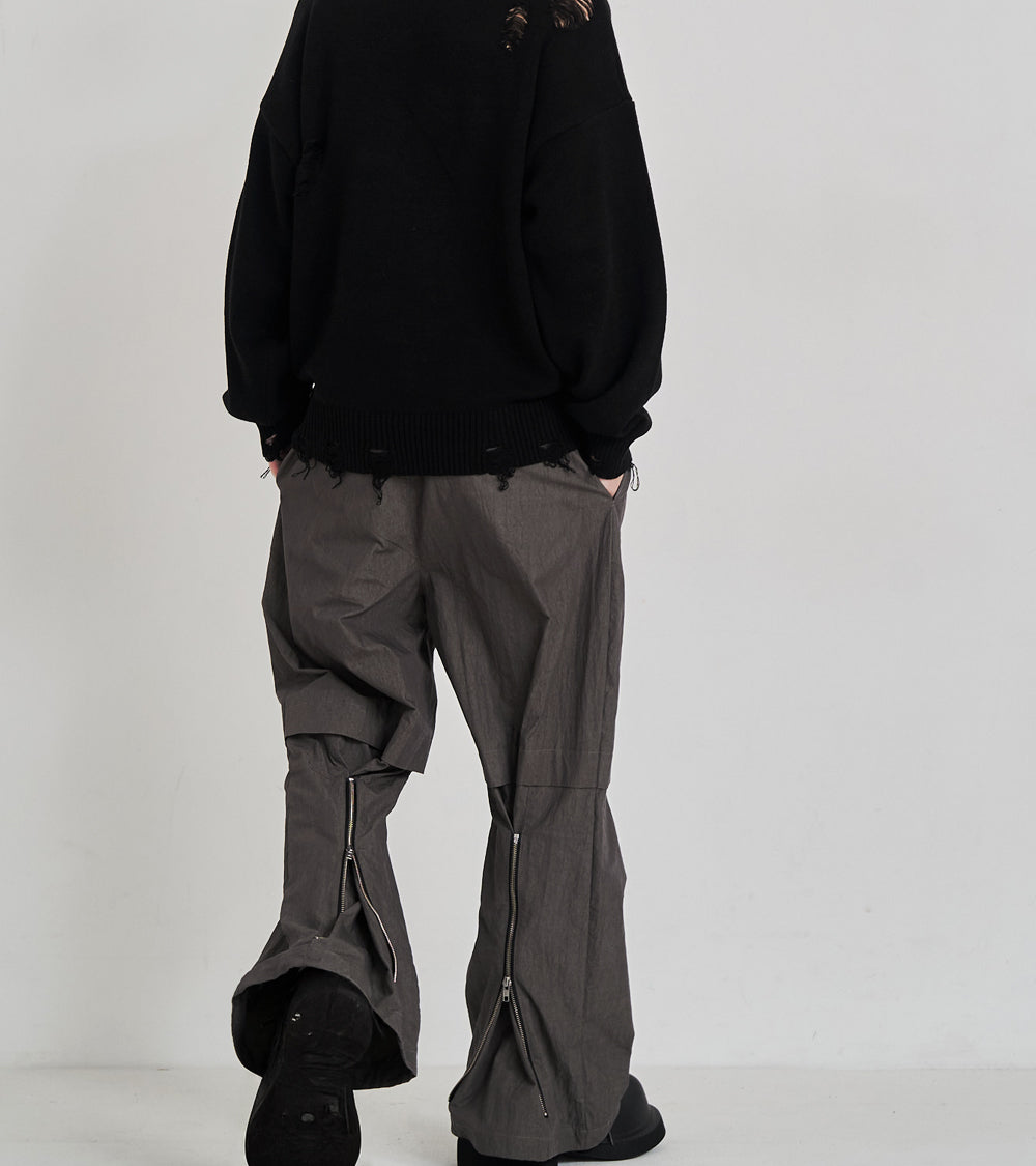 2-ZIP BONTAGE WIDE PANTS