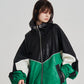 SYNTH-LETHER PIPING JACKET