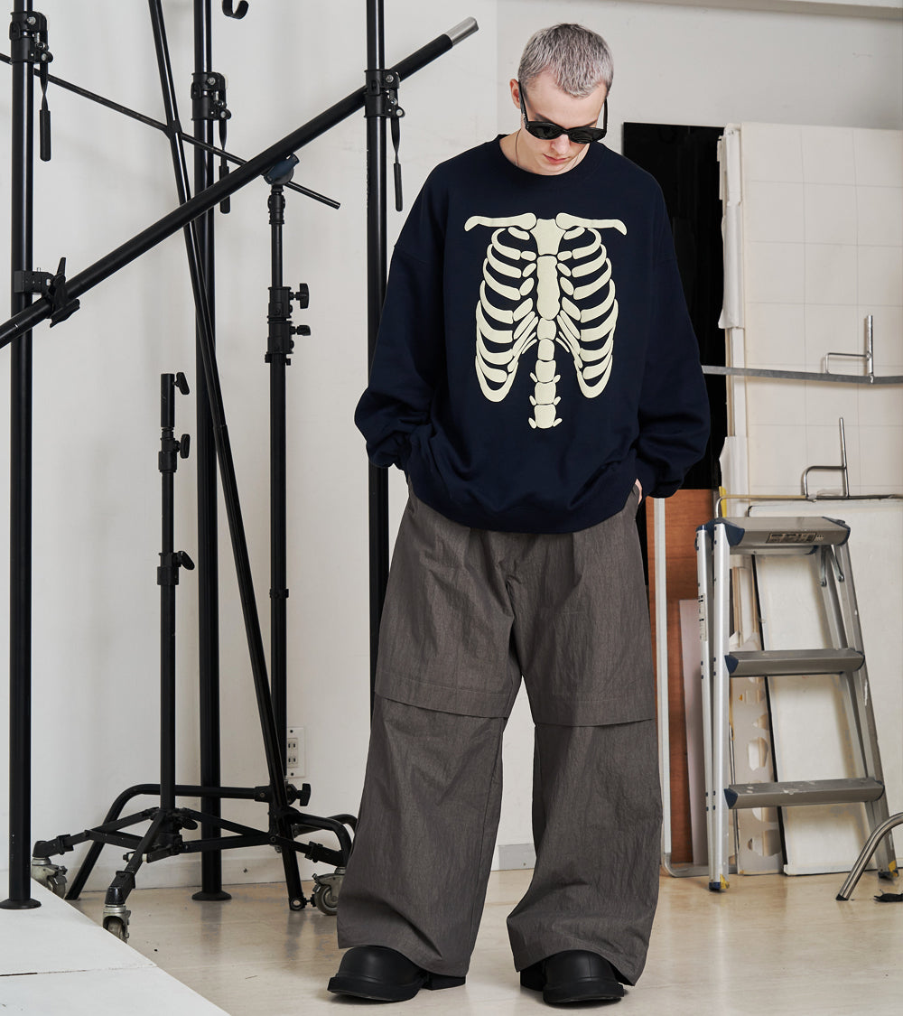 2-ZIP BONTAGE WIDE PANTS