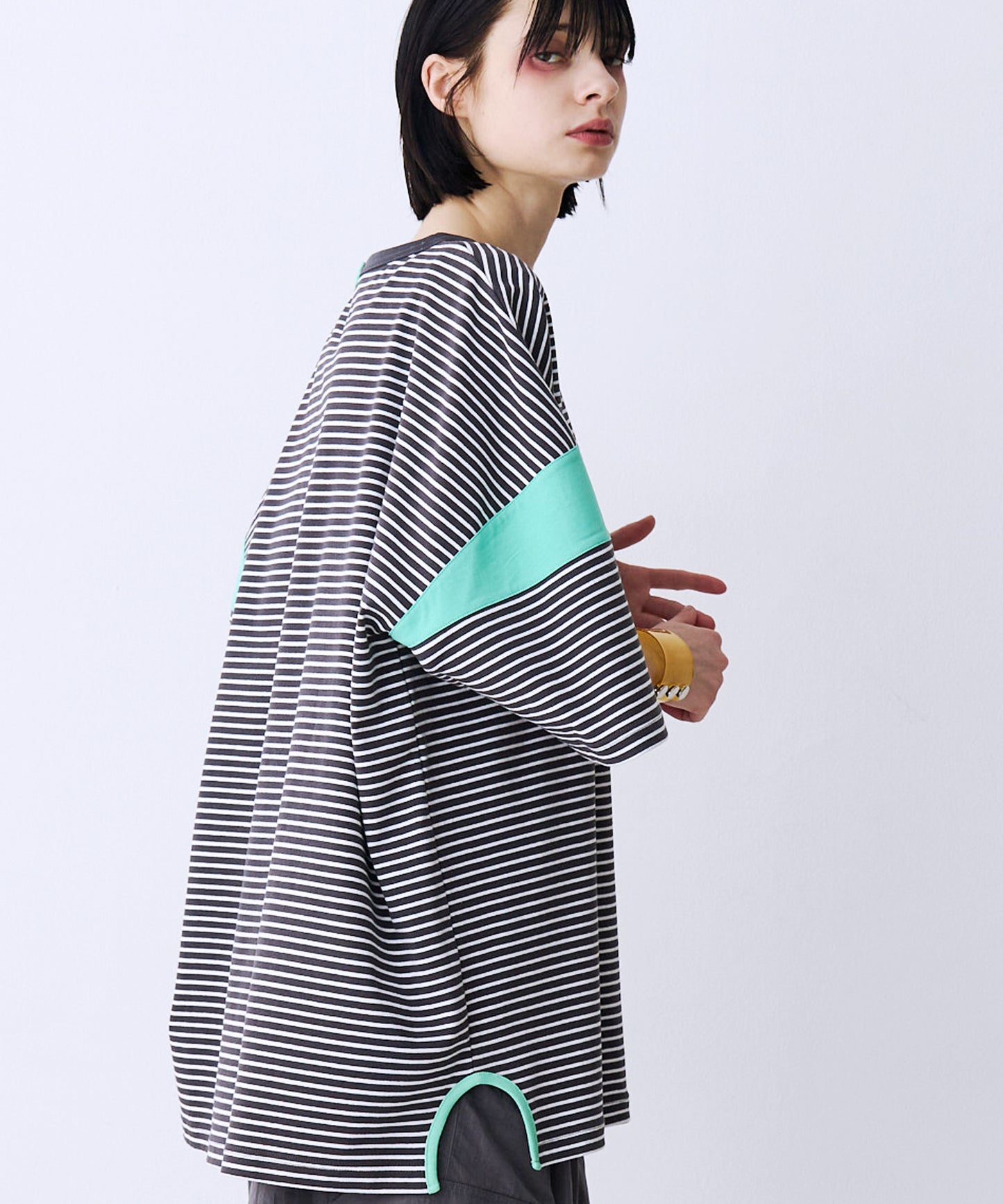 【一部予約】BLOCKING BORDER TEE