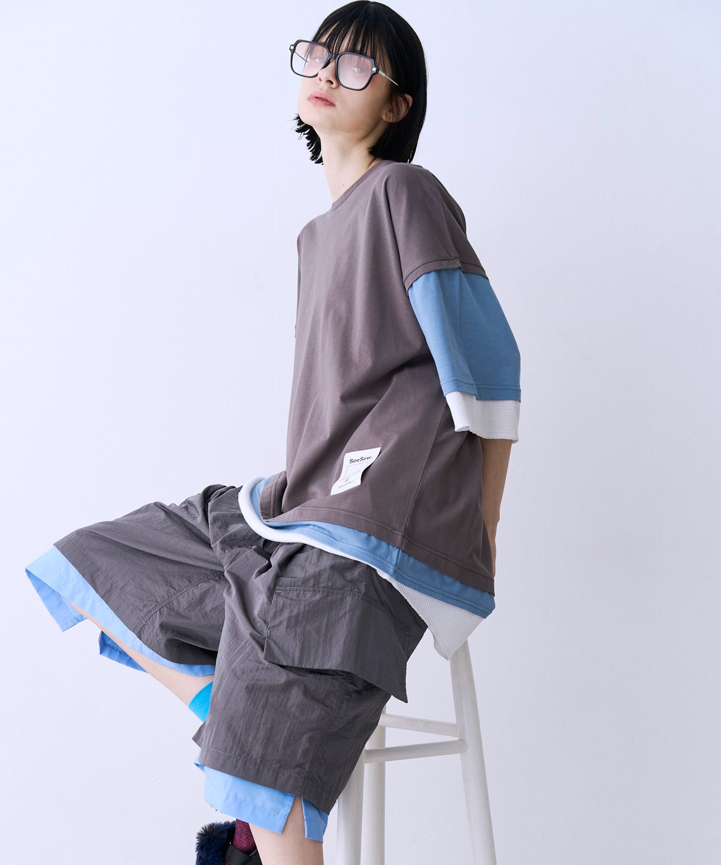【一部予約】LAYERD WIDE SHORTPANTS
