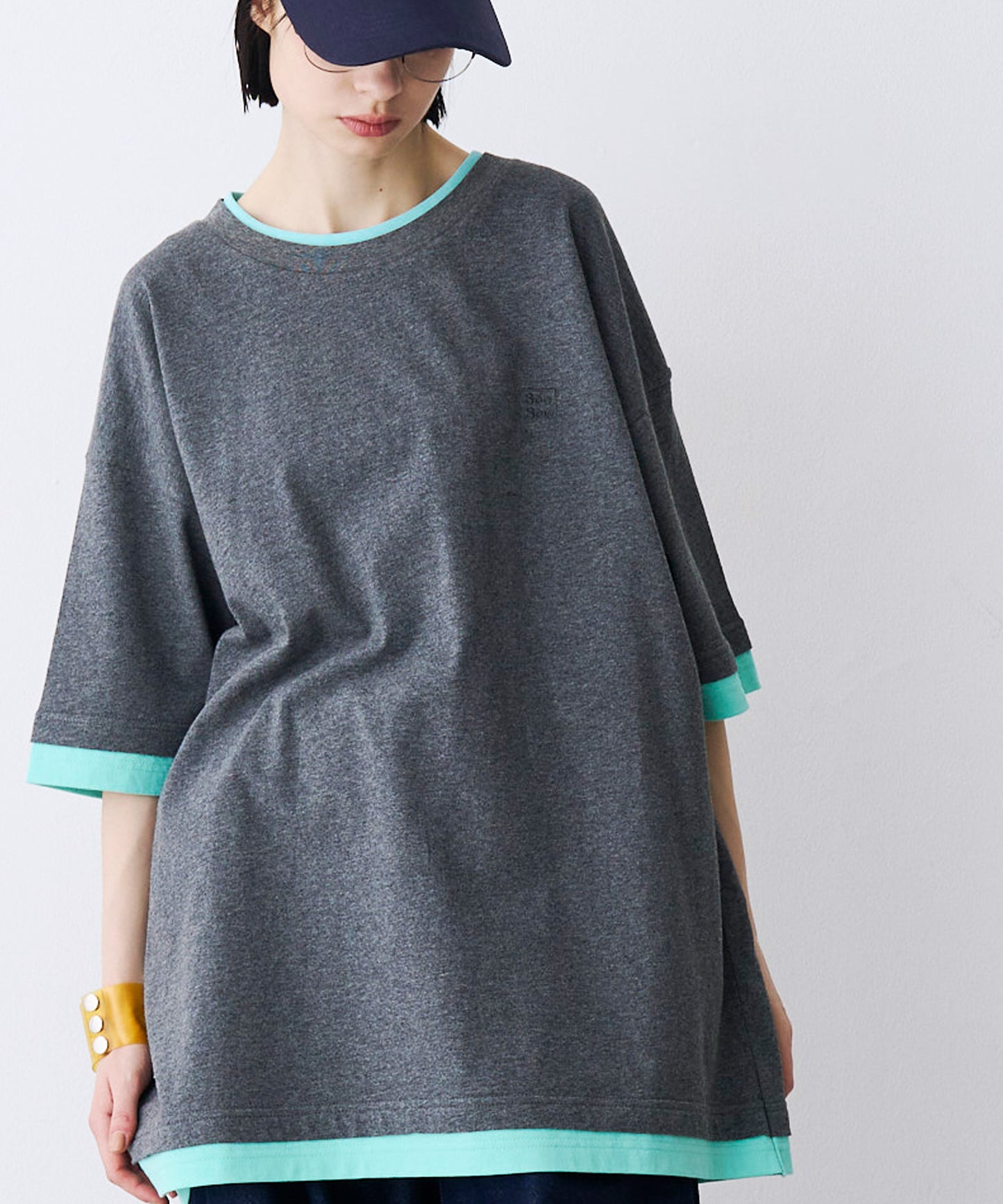 FAKE LAYERD LOGO TEE