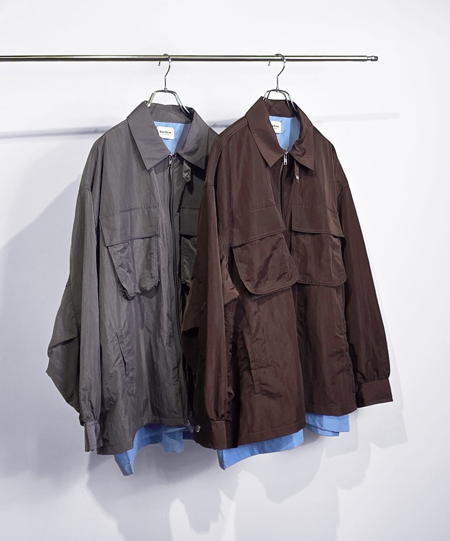 【予約商品】LAYERED ZIP SHIRT JACKET