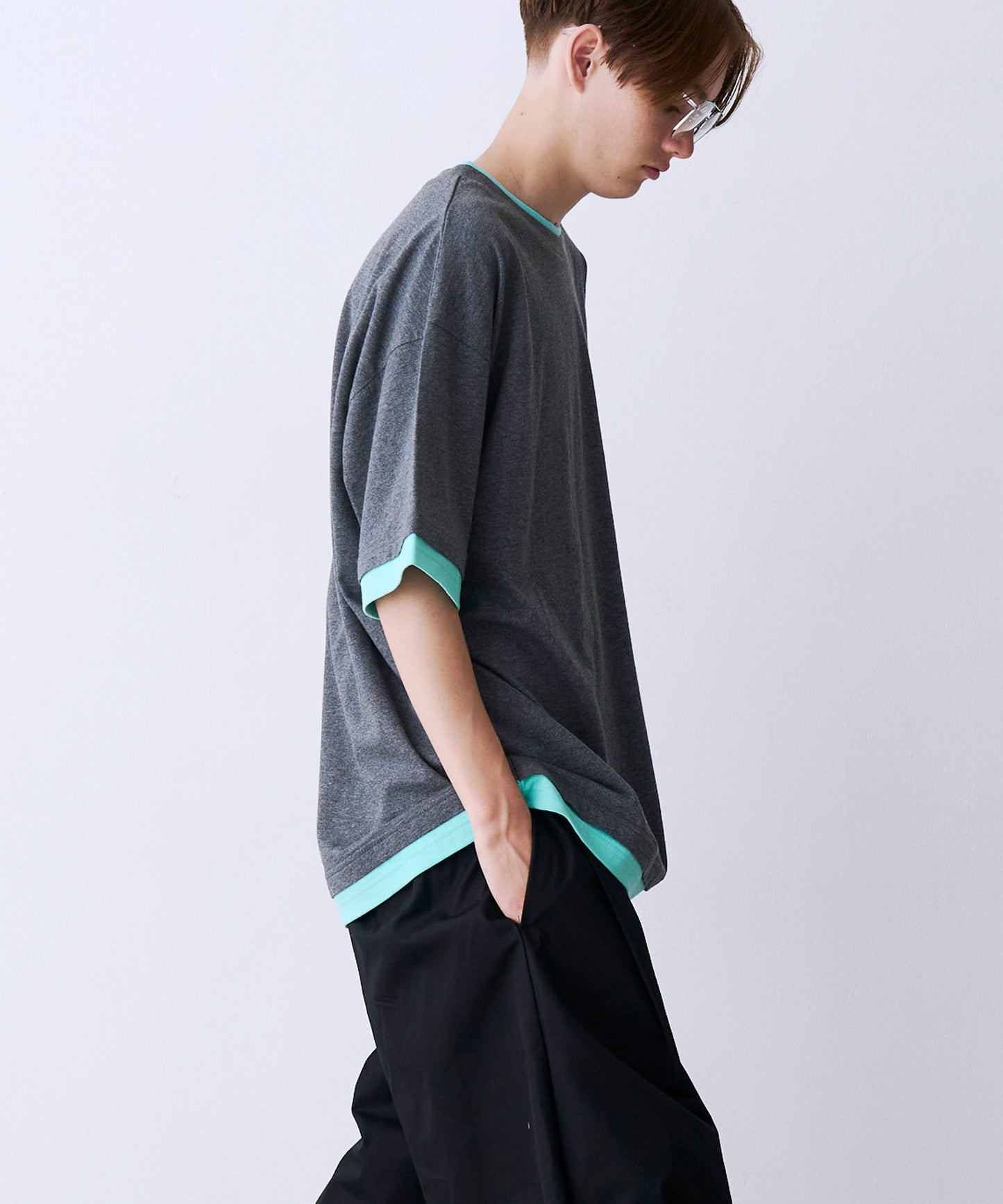 FAKE LAYERD LOGO TEE