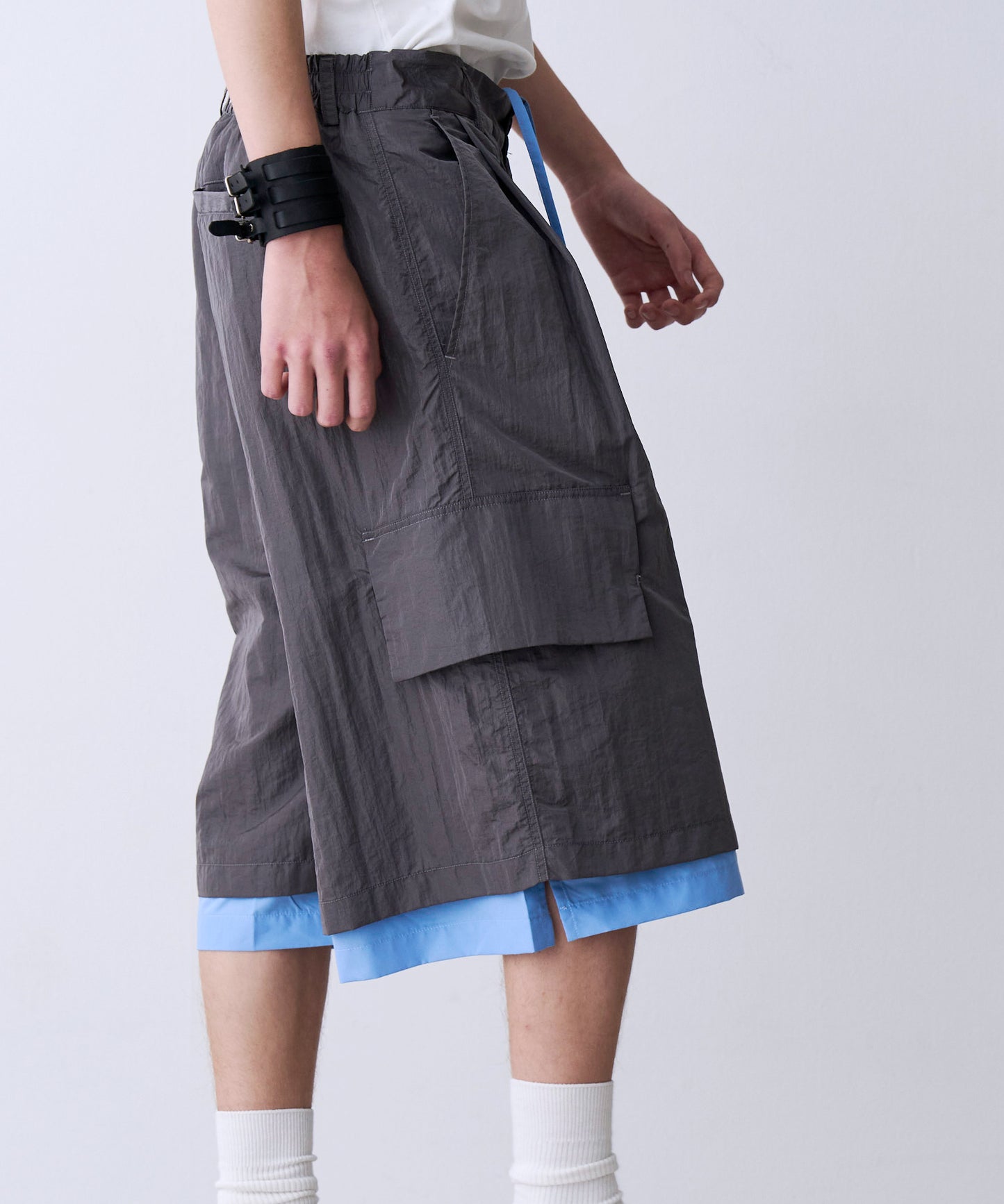 【一部予約】LAYERD WIDE SHORTPANTS