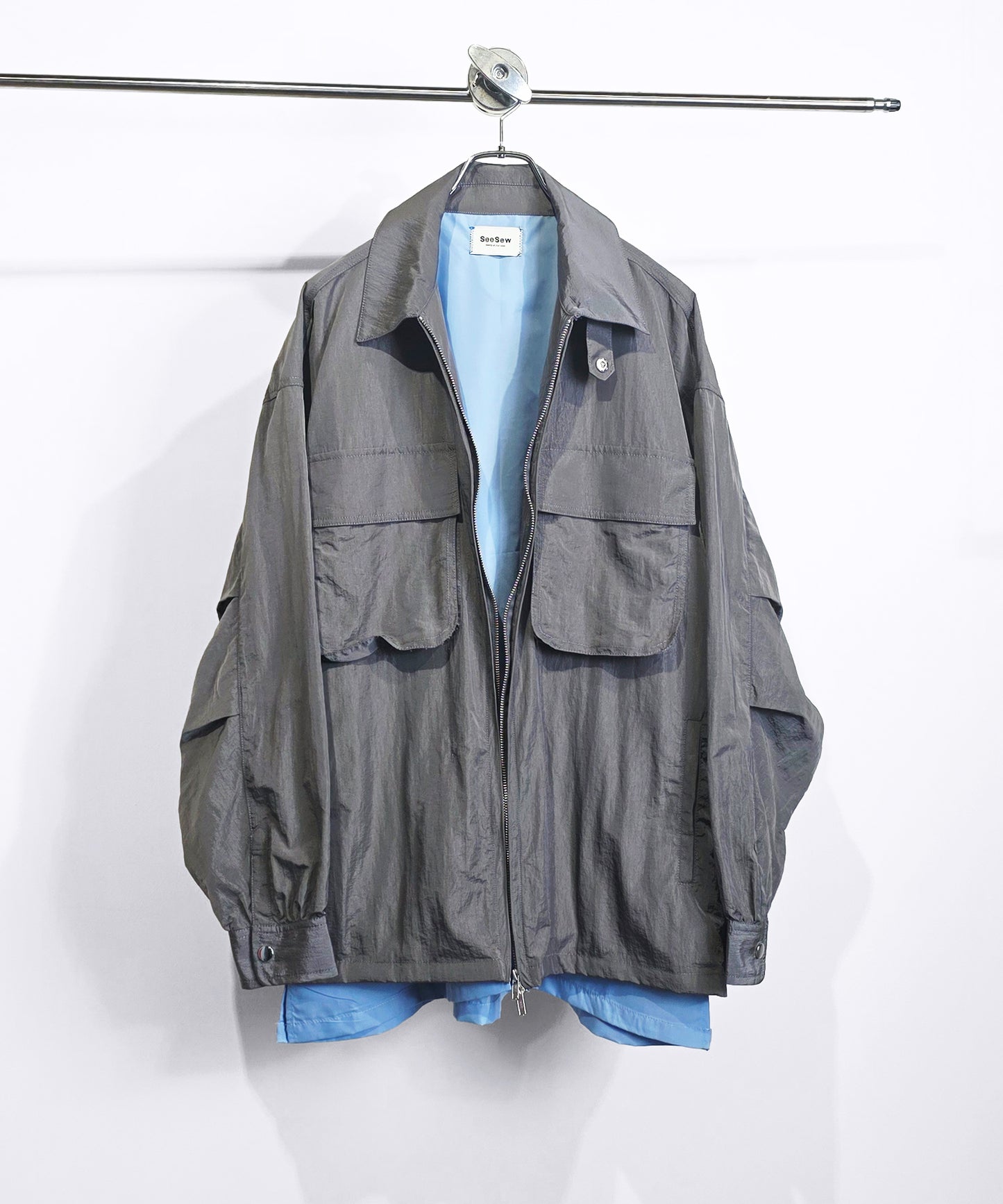 【予約商品】LAYERED ZIP SHIRT JACKET