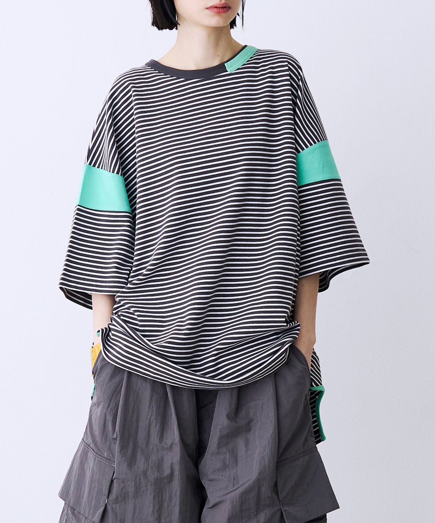 【一部予約】BLOCKING BORDER TEE
