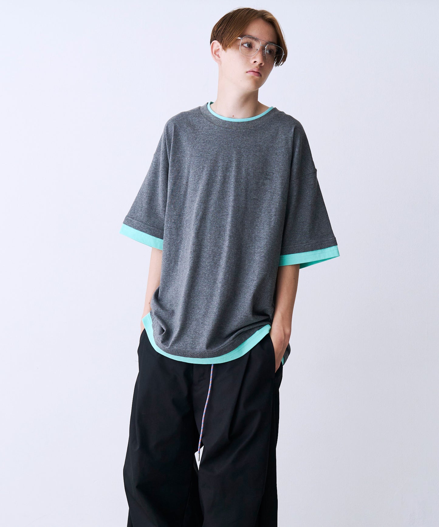 FAKE LAYERD LOGO TEE