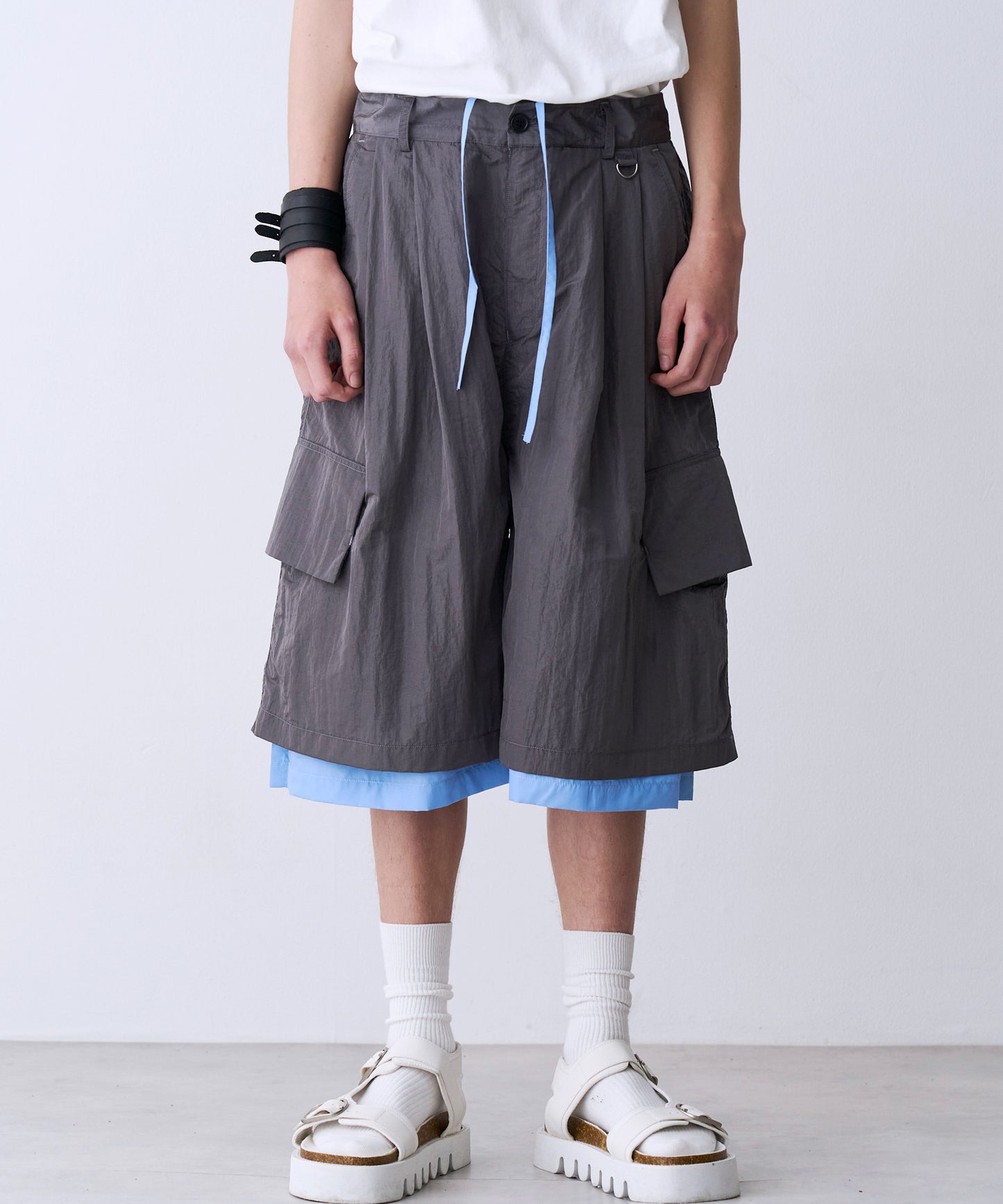 【一部予約】LAYERD WIDE SHORTPANTS