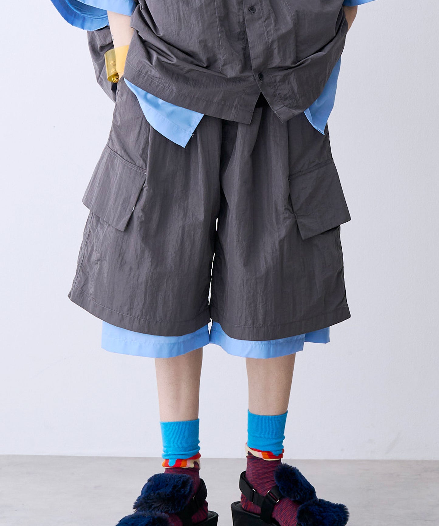 【一部予約】LAYERD WIDE SHORTPANTS