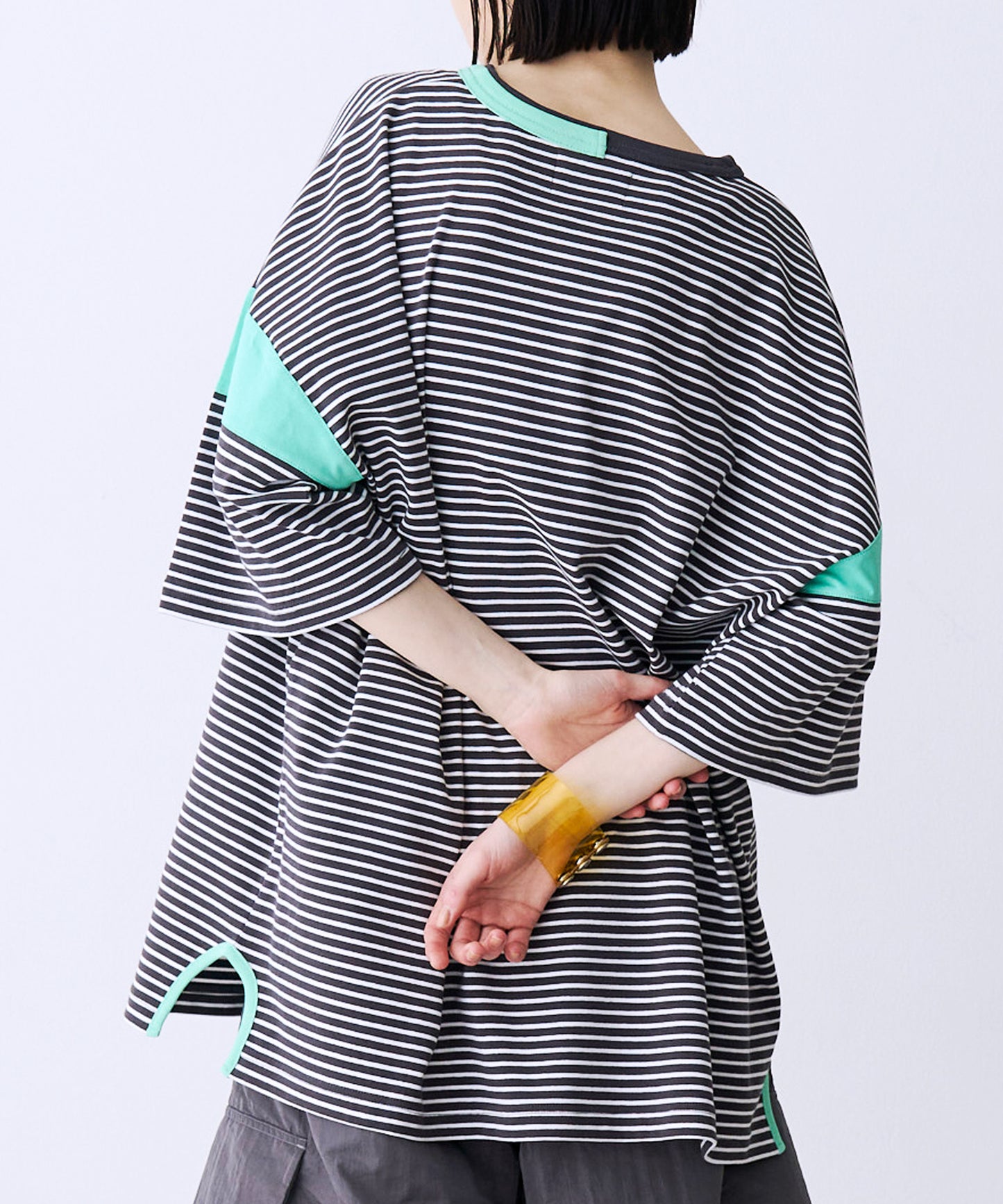【一部予約】BLOCKING BORDER TEE