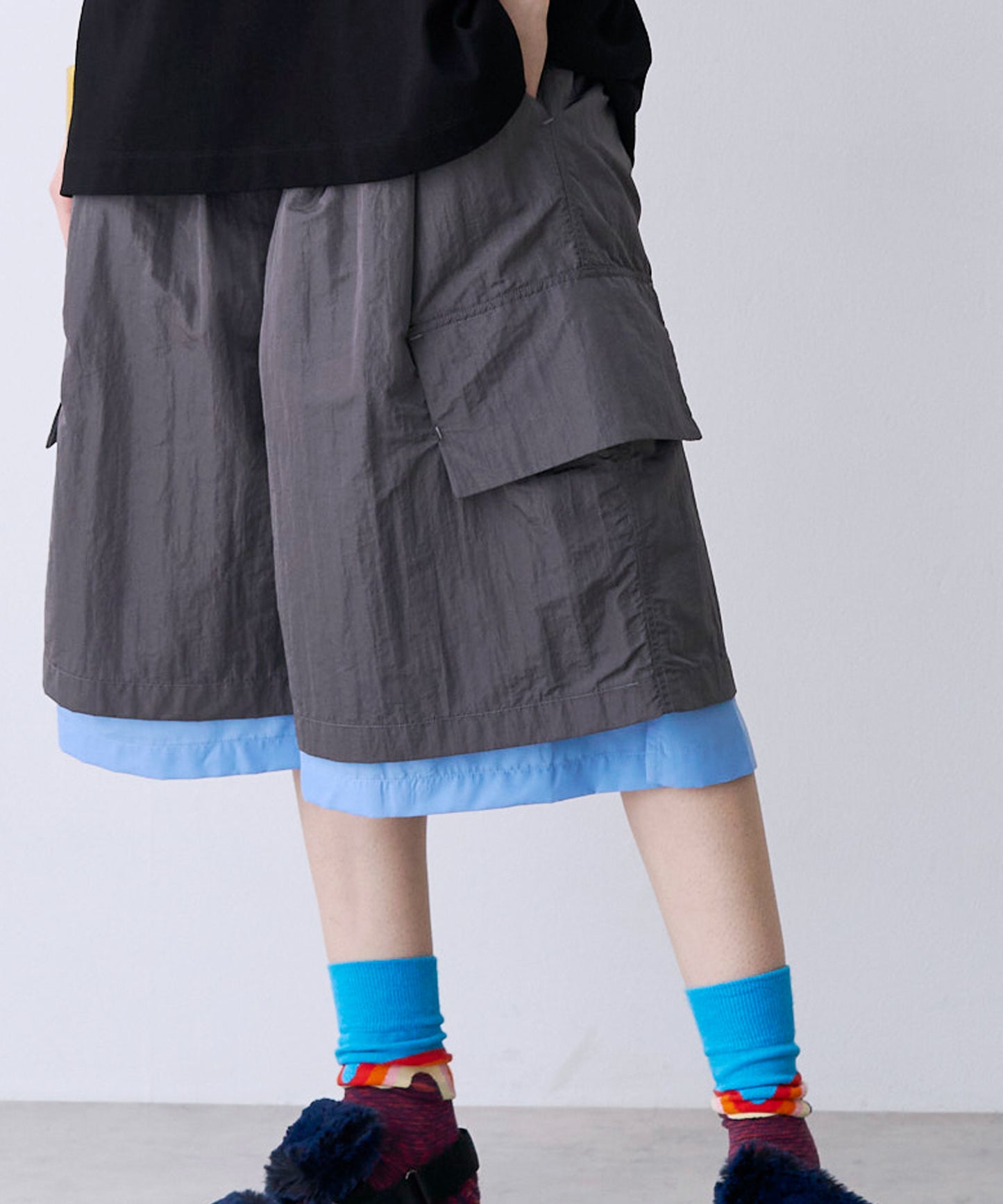 【一部予約】LAYERD WIDE SHORTPANTS