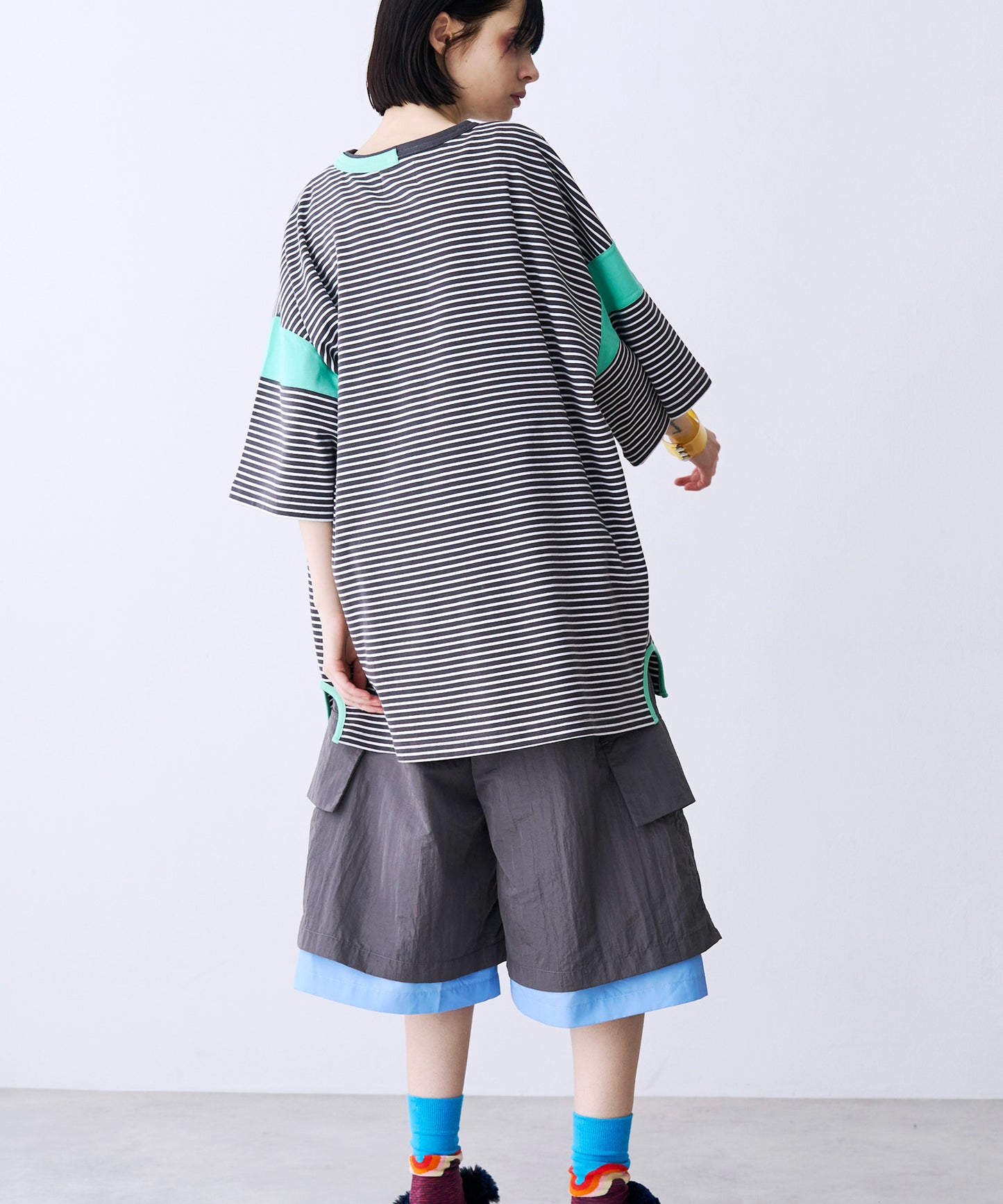 【一部予約】BLOCKING BORDER TEE