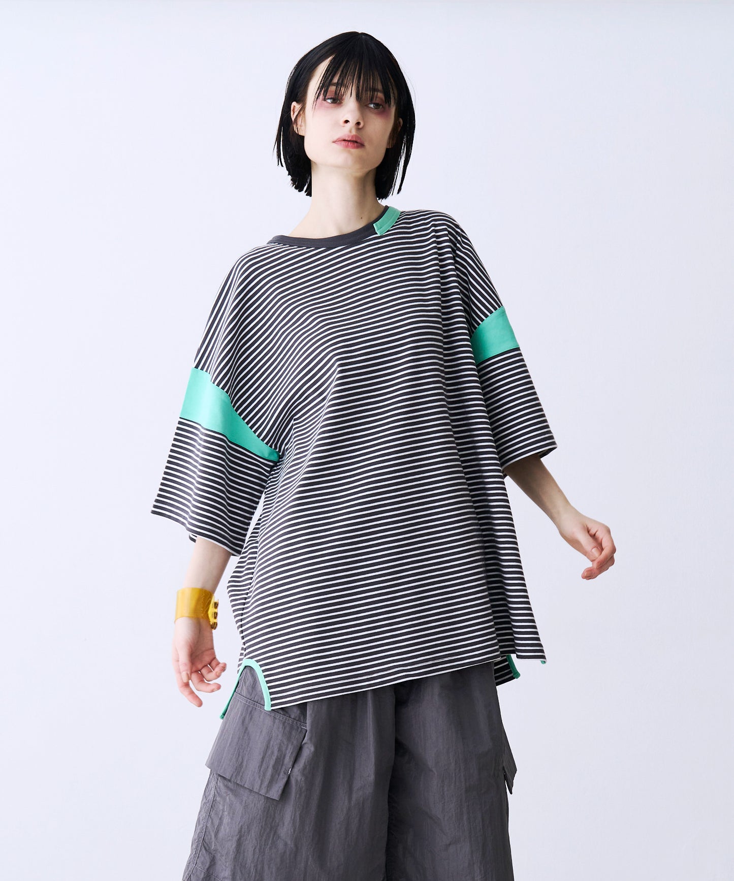 【一部予約】BLOCKING BORDER TEE