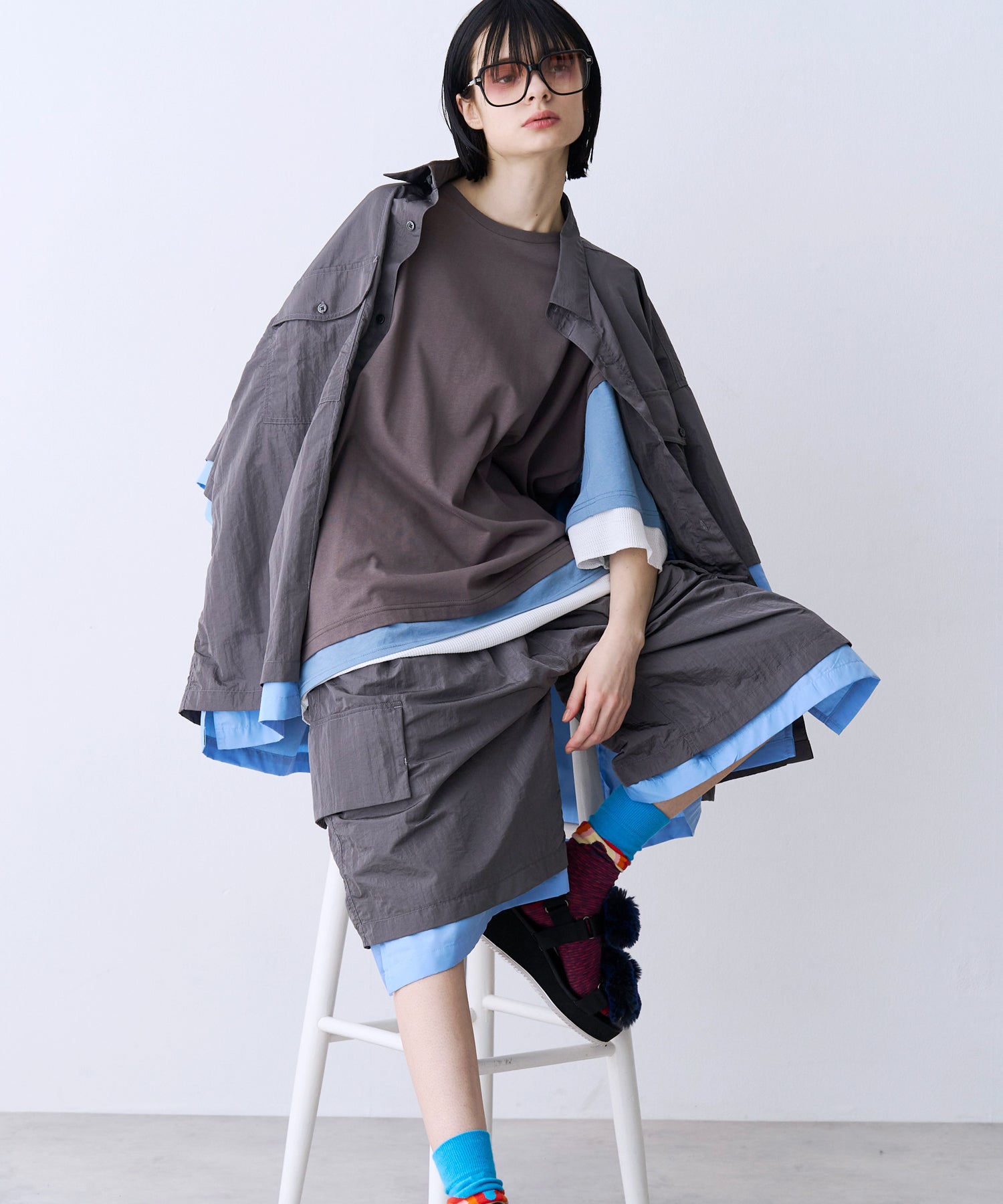 SALE】LAYERD WIDE SHORTPANTS – seesew