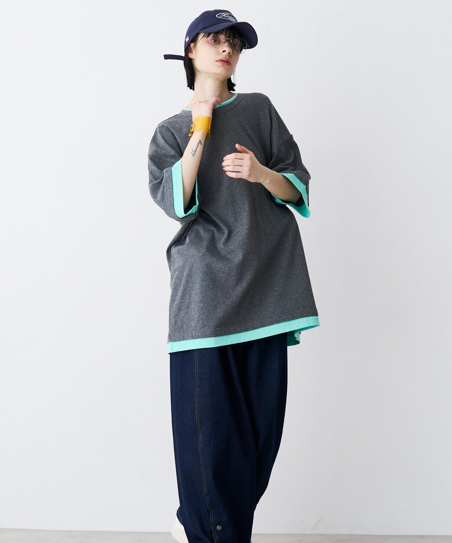 FAKE LAYERD LOGO TEE