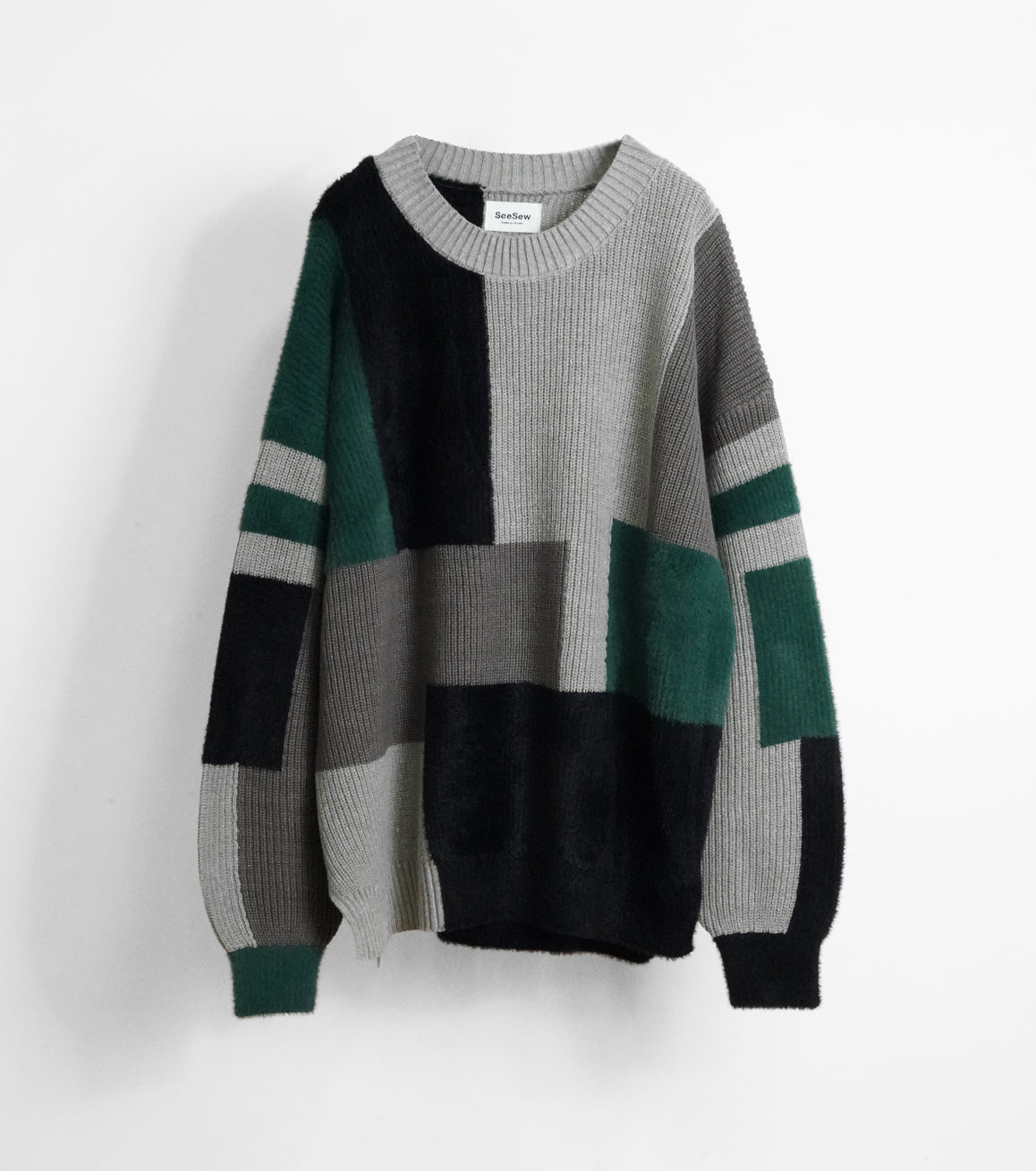 【25AW先行予約】MIXYARN PATCHWORK KNIT