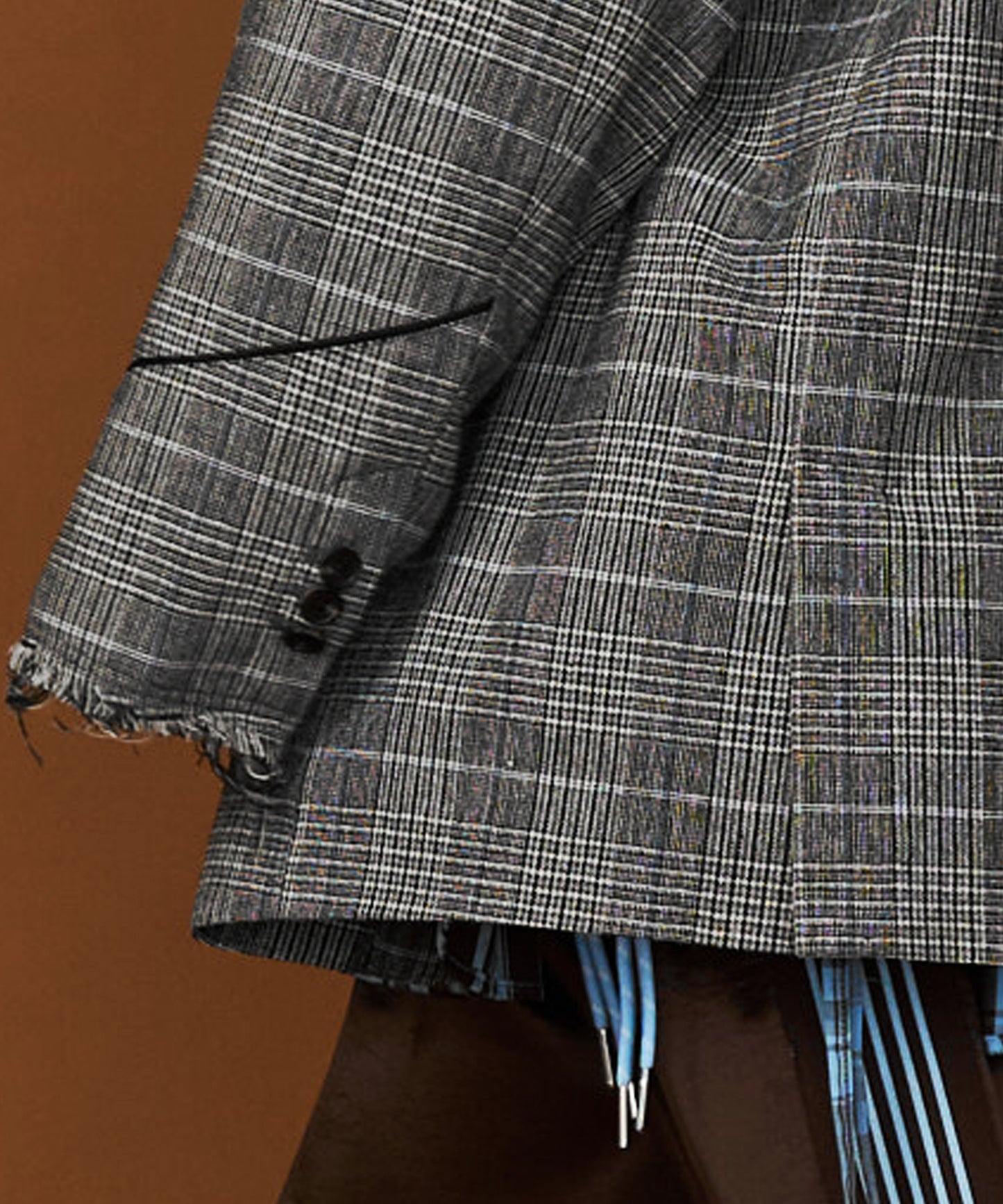 【予約商品】GRUNGE CHECK TAILORED JACKET  with BADGE