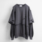 【25AW先行予約】LAYERD DAMAGE SWEAT