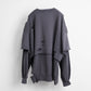 【25AW先行予約】LAYERD DAMAGE SWEAT