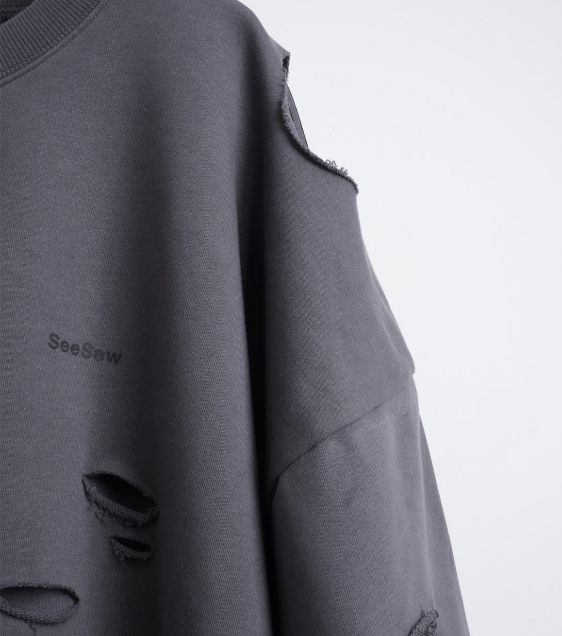 LAYERD DAMAGE SWEAT