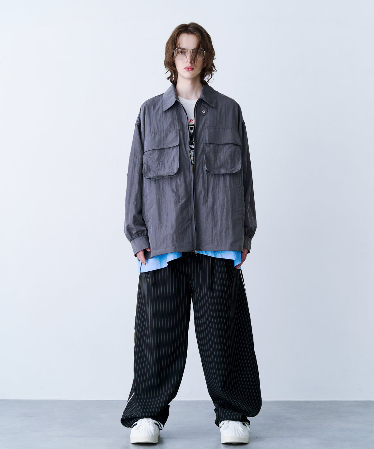 LAYERED ZIP SHIRT JACKET