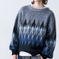 ARGYLE SHAGGY KNIT