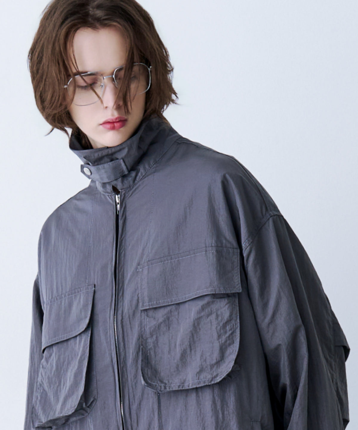 LAYERED ZIP SHIRT JACKET