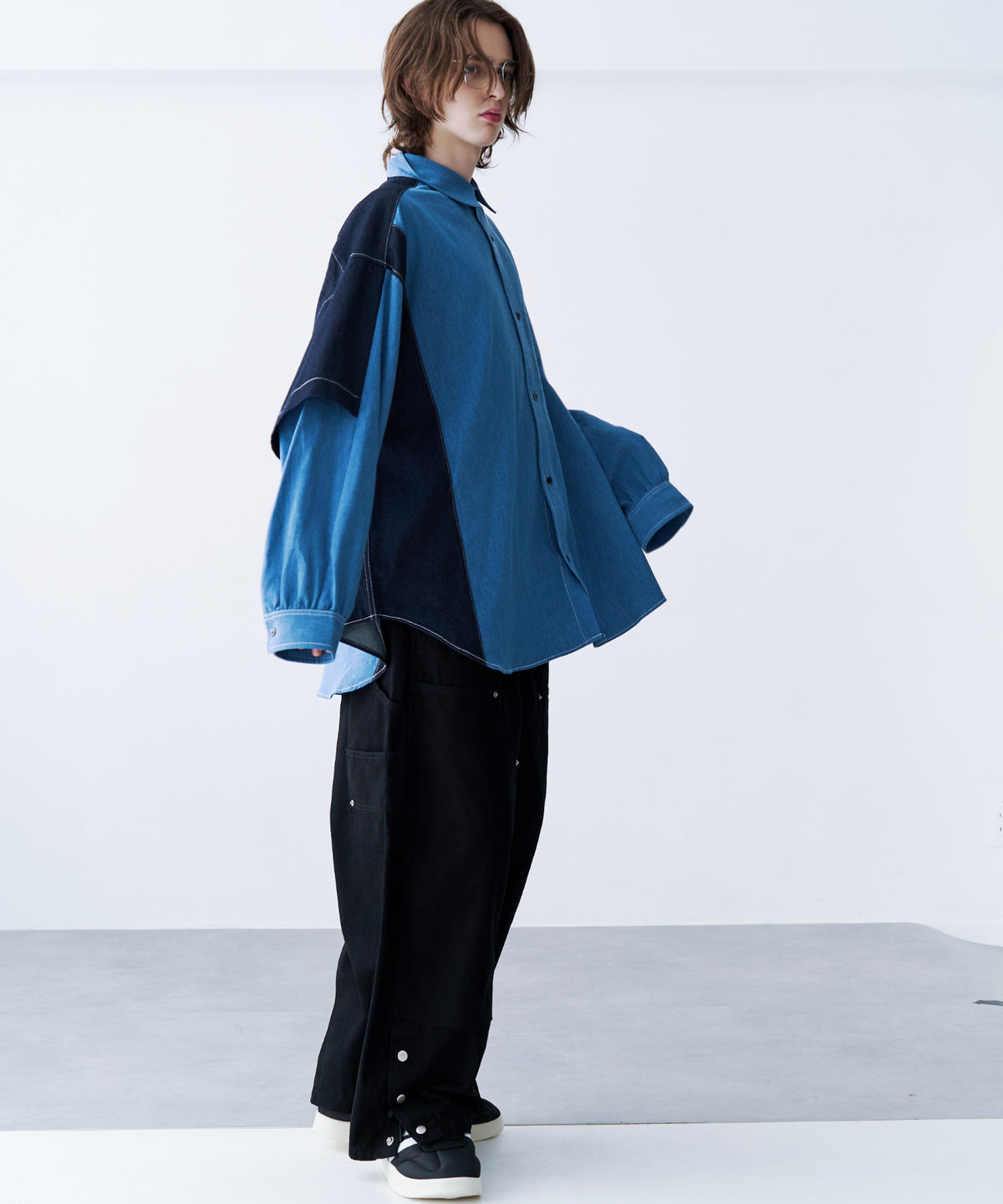FAKE BLOCKING SHIRT
