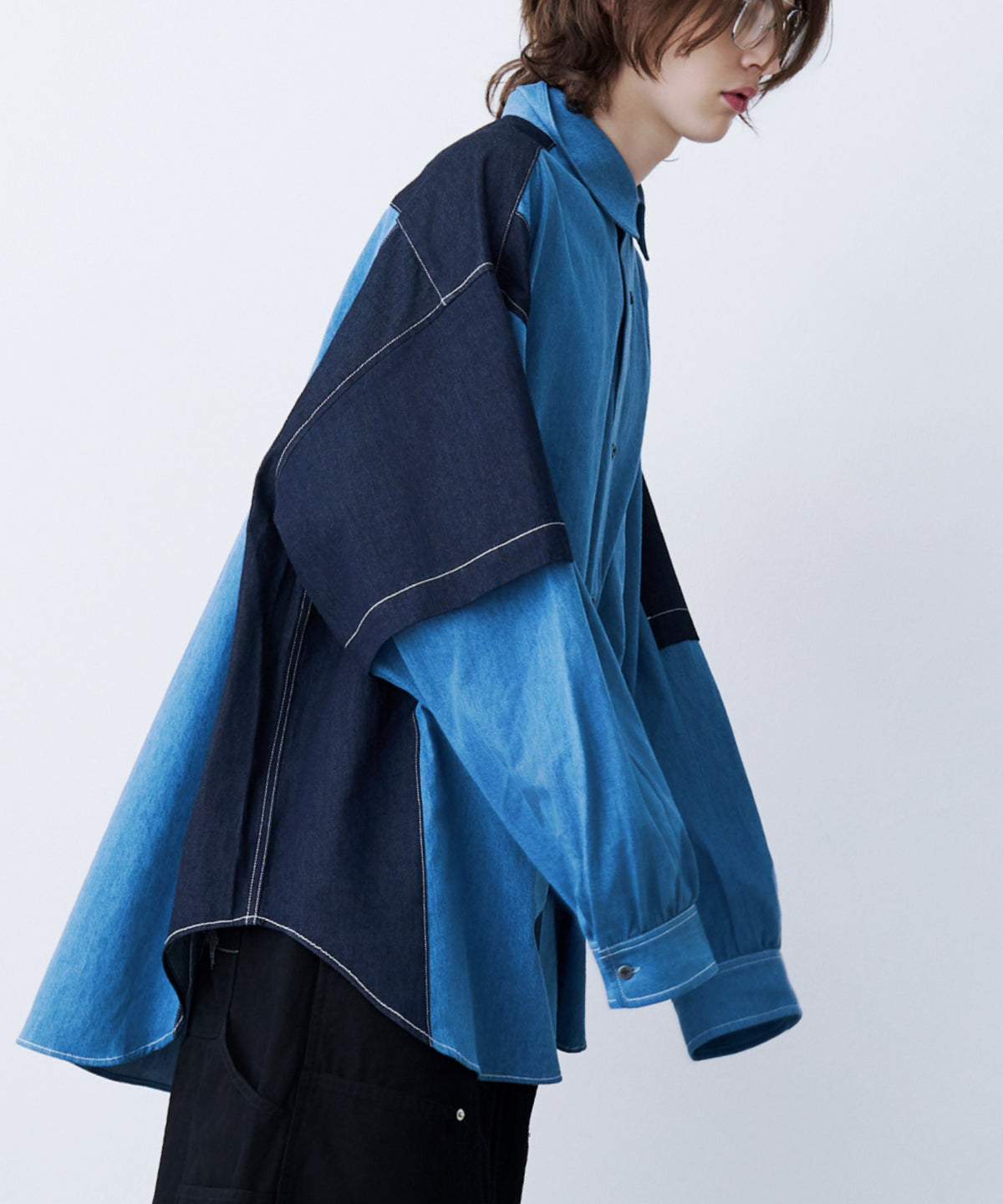FAKE BLOCKING SHIRT