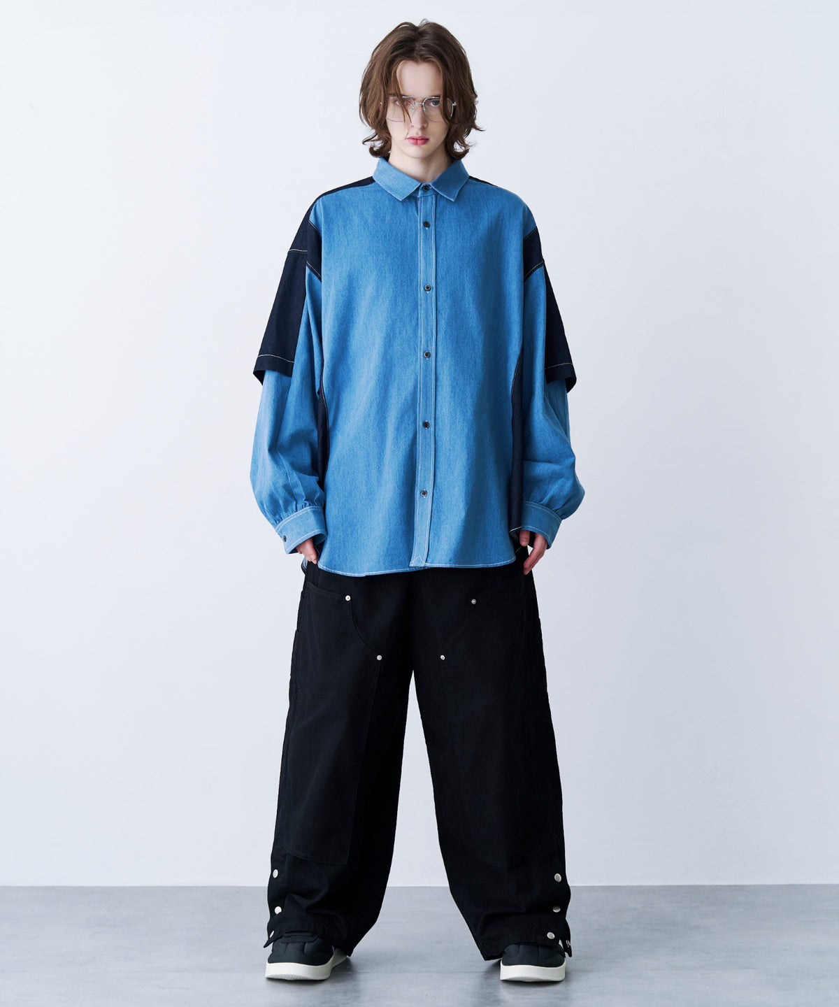 FAKE BLOCKING SHIRT