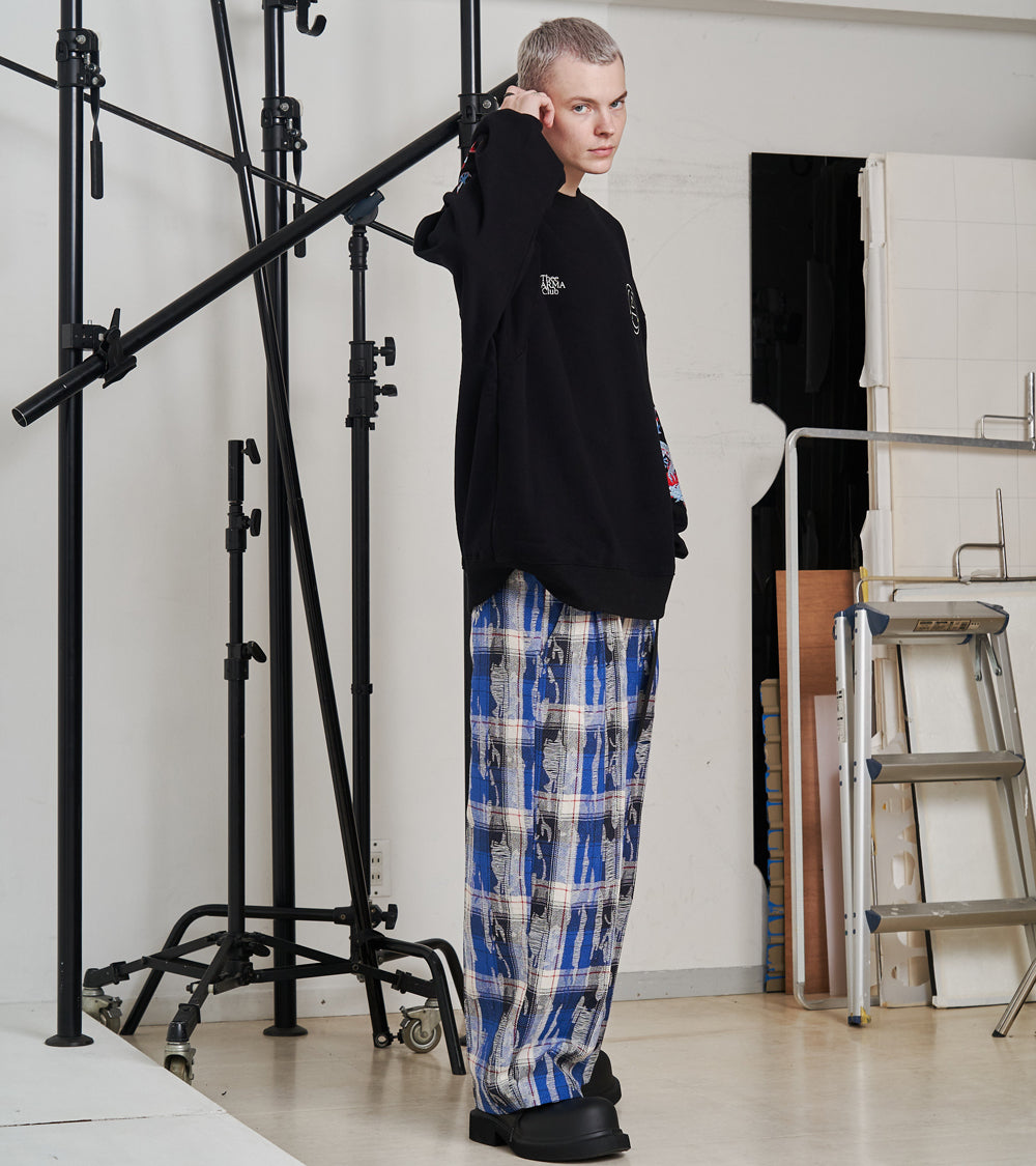 CRASH TEX WIDE PANTS