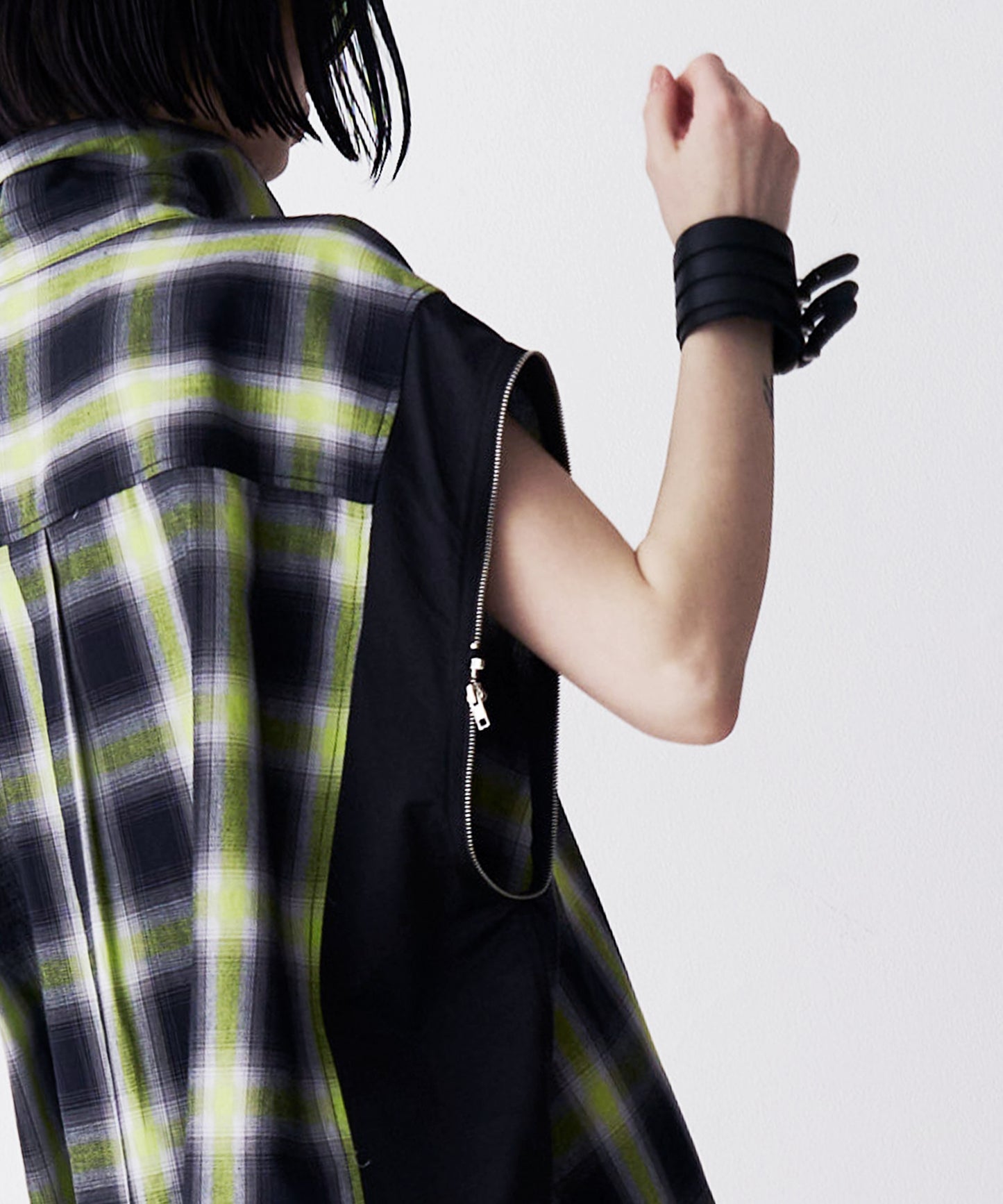 【SALE】2-ZIP CHECK H/S SHIRTS
