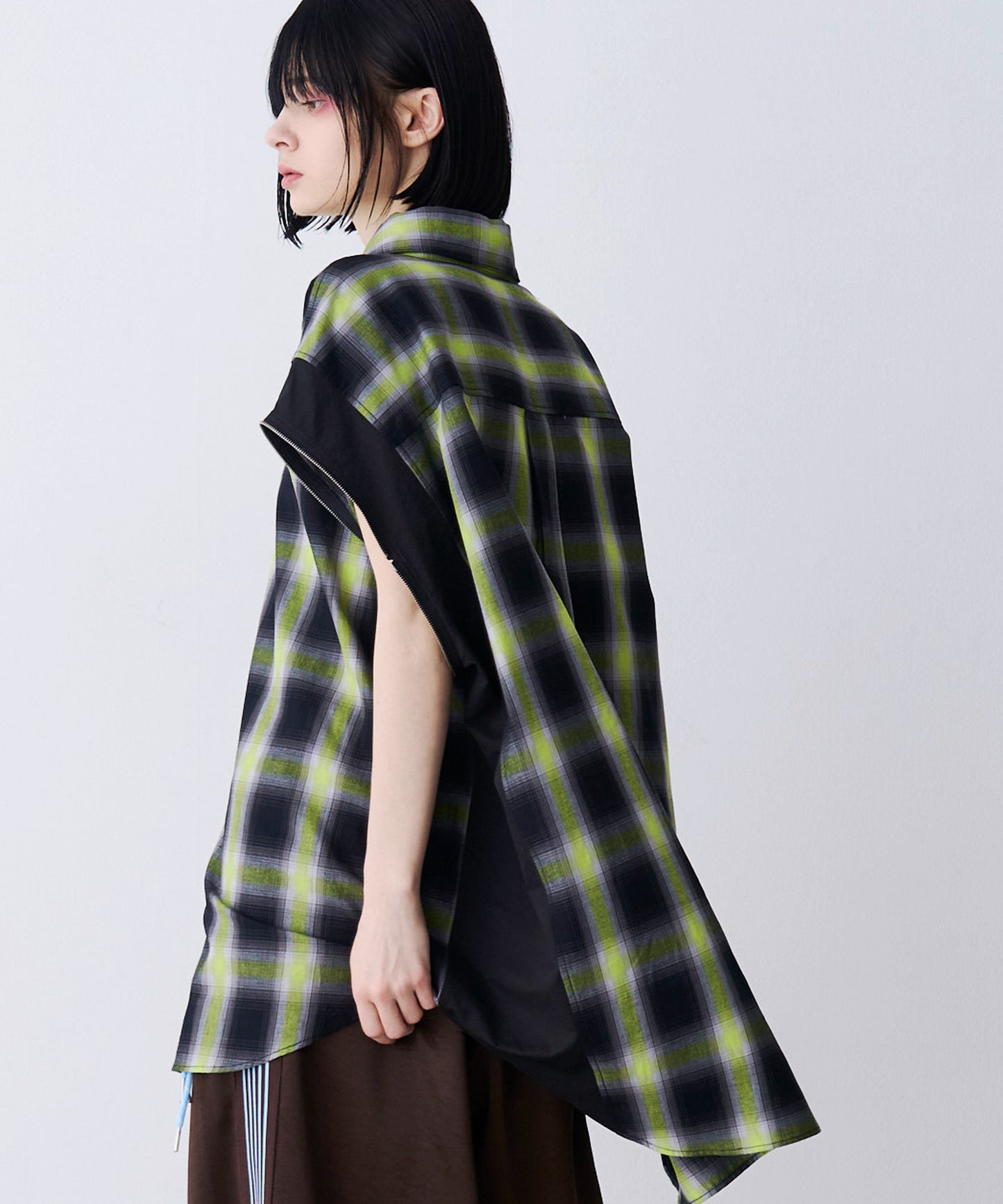 【SALE】2-ZIP CHECK H/S SHIRTS