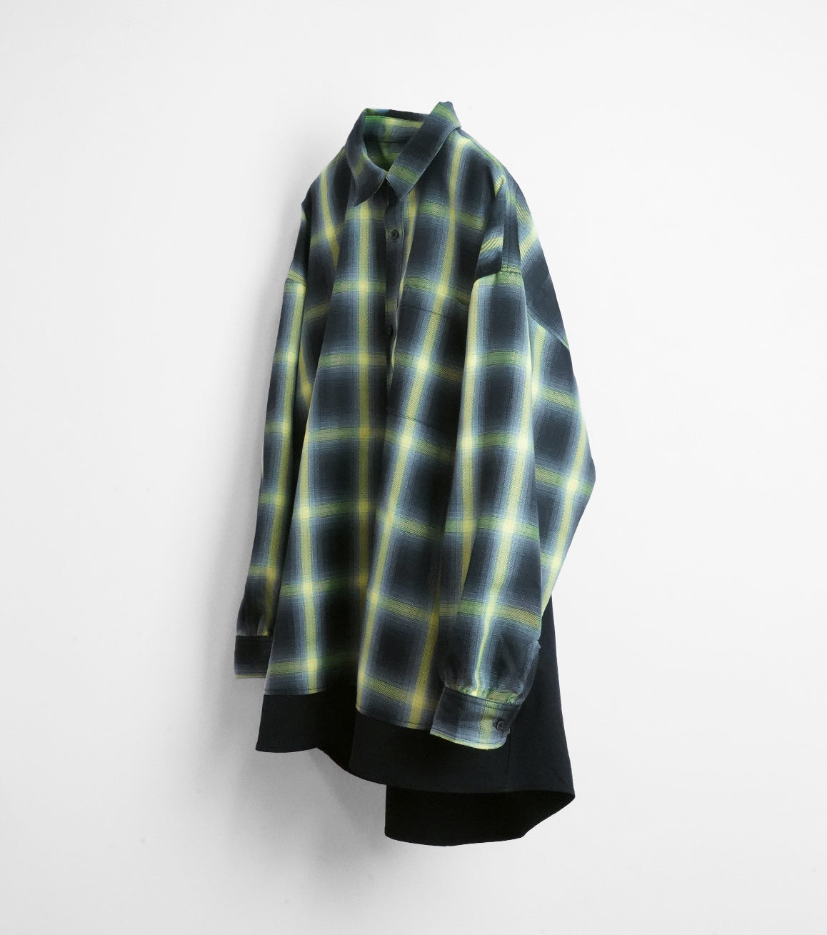 【25AW先行予約】SOLID CHECK OVER SHIRTS