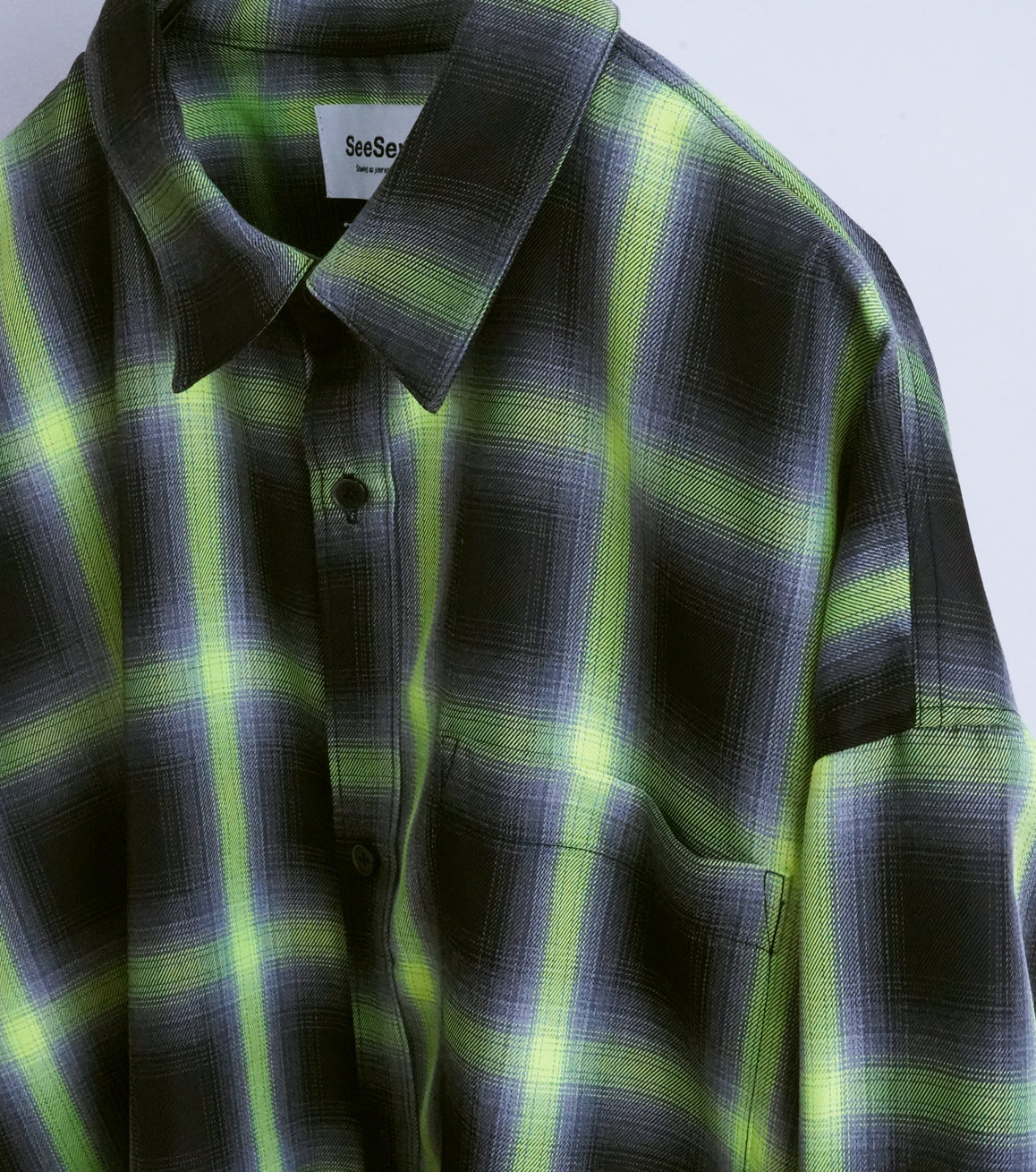 【25AW先行予約】SOLID CHECK OVER SHIRTS