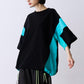 SATIN MIX BLOCK TEE