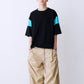 SATIN MIX BLOCK TEE