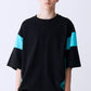 SATIN MIX BLOCK TEE