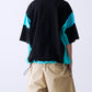 SATIN MIX BLOCK TEE