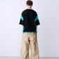 SATIN MIX BLOCK TEE