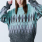 ARGYLE SHAGGY KNIT