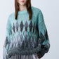 ARGYLE SHAGGY KNIT