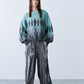 ARGYLE SHAGGY KNIT