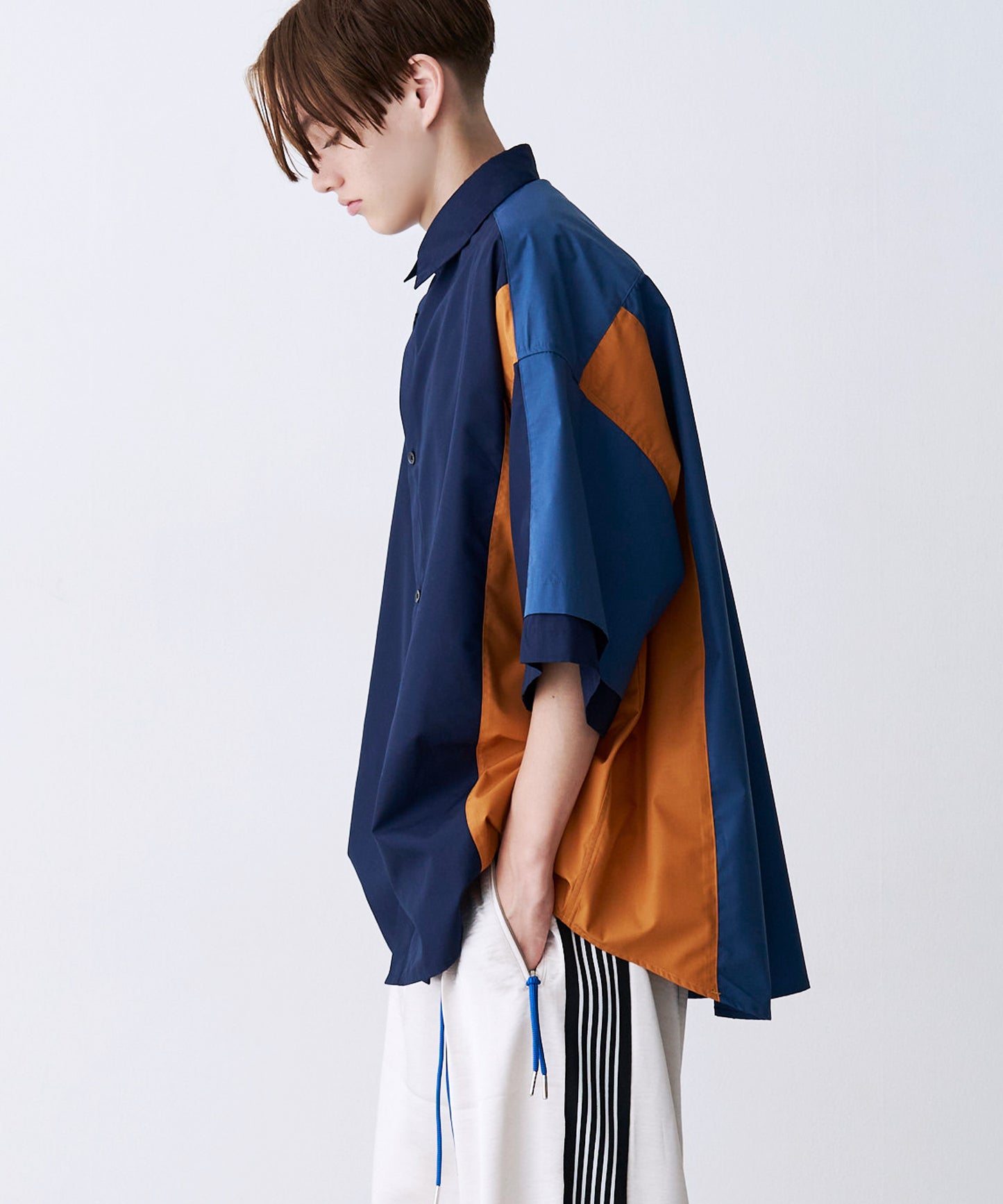 【一部予約】FAKE BLOCKING H/S SHIRTS