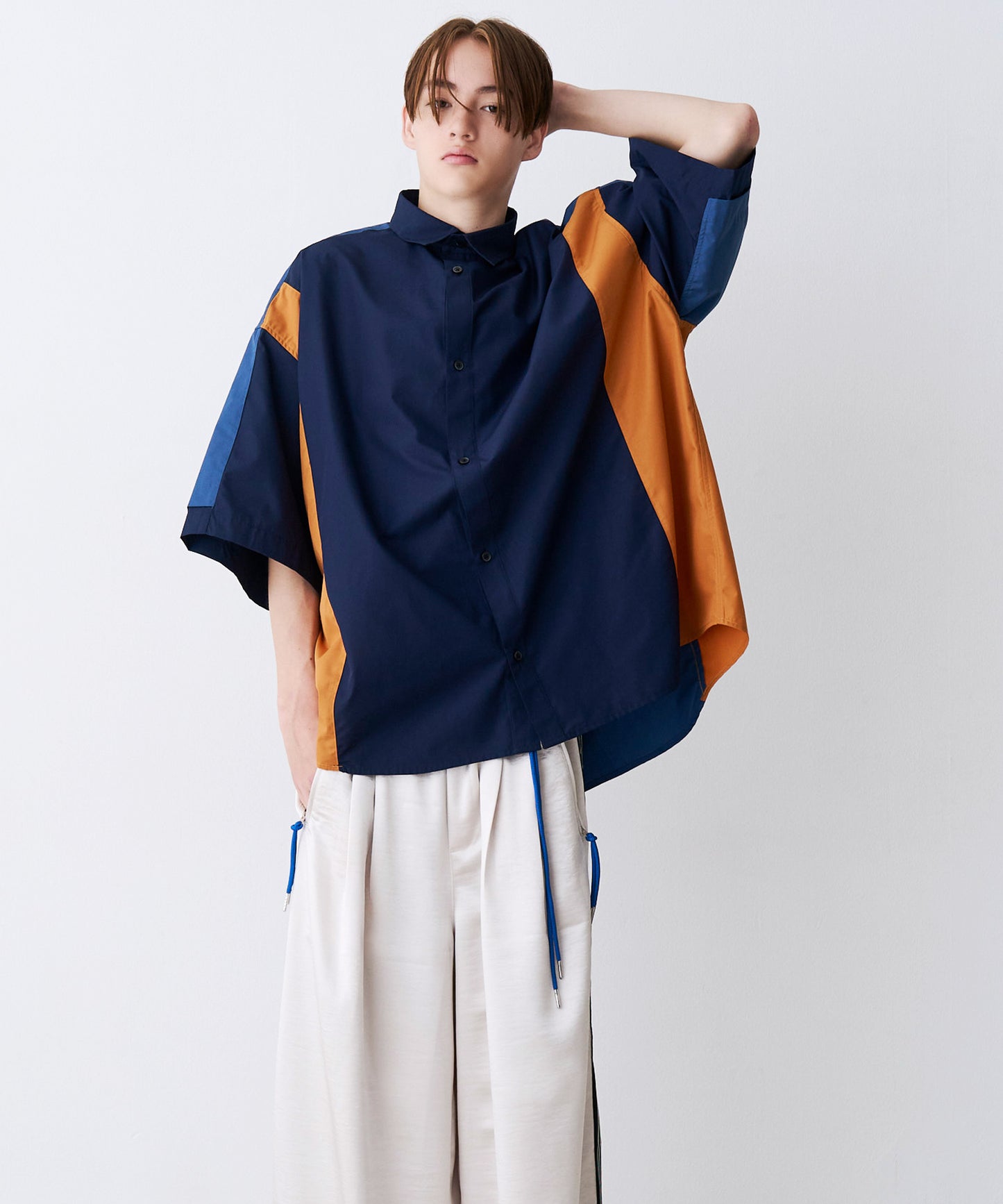 【一部予約】FAKE BLOCKING H/S SHIRTS