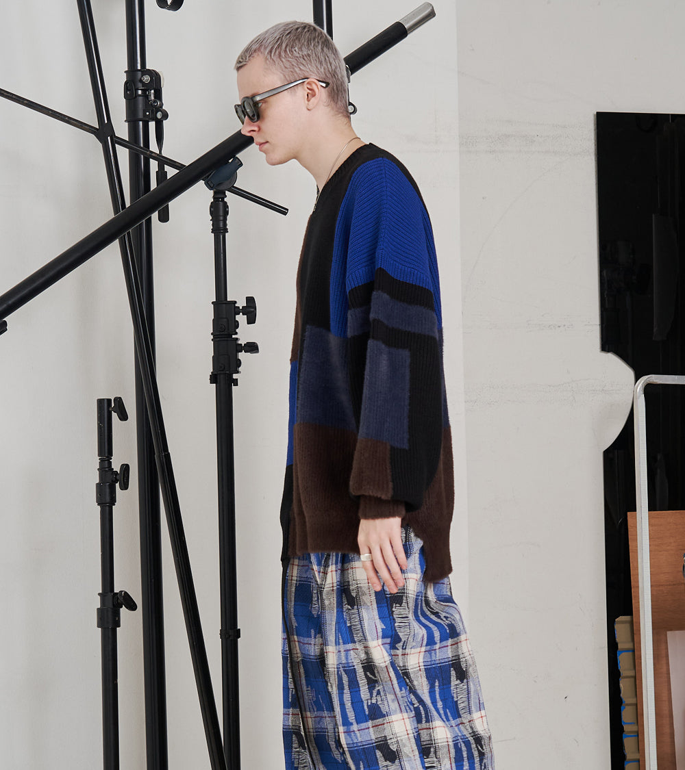 【再販 一部予約商品】MIXYARN PATCHWORK KNIT