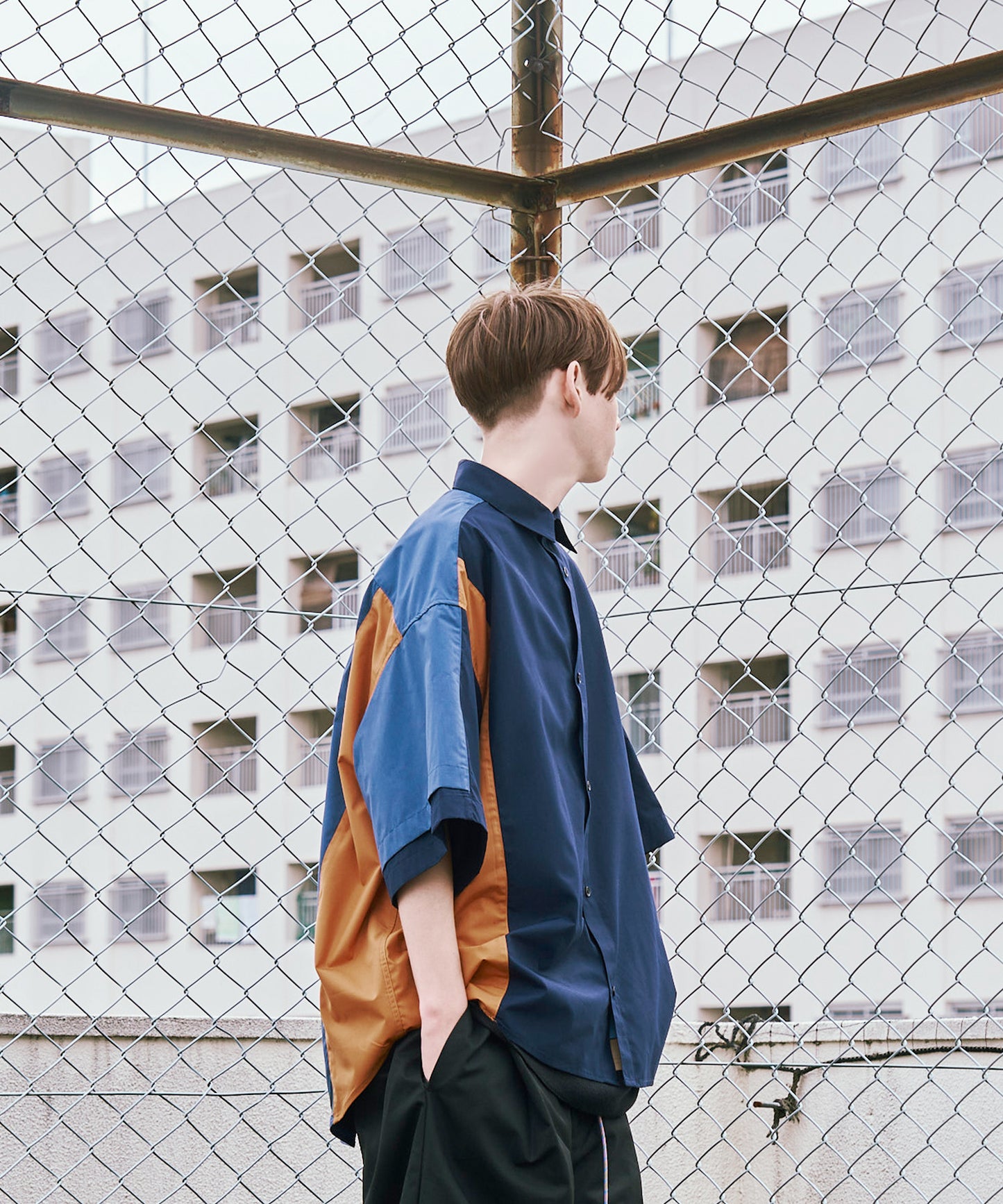 【一部予約】FAKE BLOCKING H/S SHIRTS